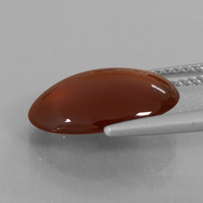 Hessonite Garnet Gemstone in 14 x 10 mm (calibrated) Size for Sale, Hessonite Garnet Stone in Reddish Brown Color