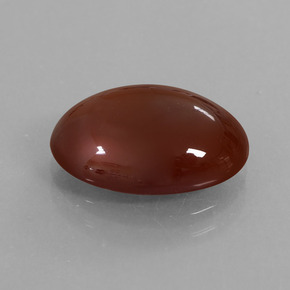 7.09 ct Brown Hessonite Garnet Stone, Natural Hessonite Garnet in Oval Cabochon Shape for Sale