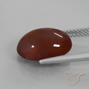 Hessonite Garnet Gemstone in 12.8 x 9.9 mm Size for Sale, Hessonite Garnet Stone in Reddish Brown Color