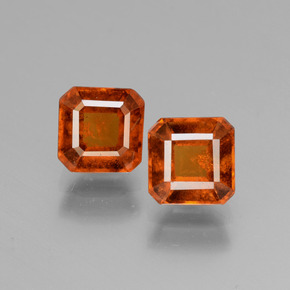 Ámbar naranja Granate Hesonita Gema - 1.6ct Forma octagonal (ID: 431068)
