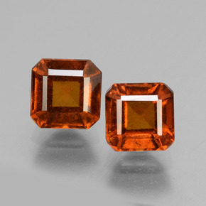 1.6ct Octagon Facet Cinnamon Orange Hessonite Garnet Gem for sale 1.6ct Octagon Facet Cinnamon Orange Hessonite Garnet Gem (ID: 431202)