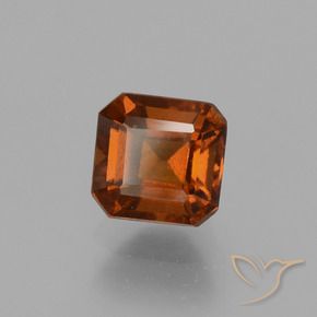 1.73 ct Orange Hessonite Garnet Stone, Natural Hessonite Garnet in Octagon Facet Shape for Sale