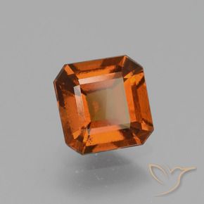 1.78 ct Orange Hessonite Garnet Stone, Natural Hessonite Garnet in Octagon Facet Shape for Sale