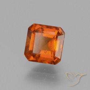1.81 ct Orange Hessonite Garnet Stone, Natural Hessonite Garnet in Octagon Facet Shape for Sale
