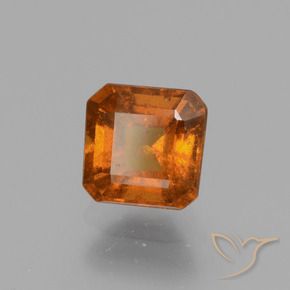 1.80 ct Orange Hessonite Garnet Stone, Natural Hessonite Garnet in Octagon Facet Shape for Sale