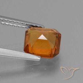 Hessonite Garnet Gemstone in 7 x 7 mm (calibrated) Size for Sale, Hessonite Garnet Stone in Medium-Dark Orange Color
