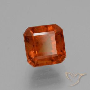 2.51 ct Orange Hessonite Garnet Stone, Natural Hessonite Garnet in Octagon Facet Shape for Sale