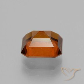 Hessonite Garnet Gemstone in 7.8 x 7.1 mm Size for Sale, Hessonite Garnet Stone in Deep Orange Color