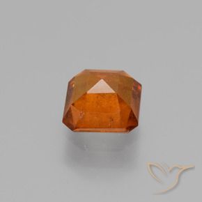 Hessonite Garnet Gemstone in 6 x 6 mm (calibrated) Size for Sale, Hessonite Garnet Stone in Medium Orange Color