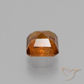 Hessonite Garnet Gemstone in 6 x 6 mm (calibrated) Size for Sale, Hessonite Garnet Stone in Deep Orange Color