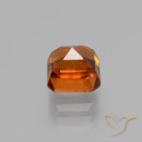 Hessonite Garnet Gemstone in 5.9 x 5.7 mm Size for Sale, Hessonite Garnet Stone in Dark Orange Color