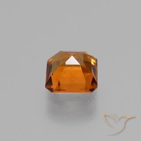 Hessonite Garnet Gemstone in 6 x 6 mm (calibrated) Size for Sale, Hessonite Garnet Stone in Deep Orange Color