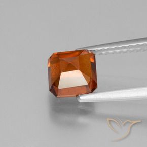 Hessonite Garnet Gemstone in 6 x 6 mm (calibrated) Size for Sale, Hessonite Garnet Stone in Deep Orange Color