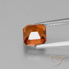 Hessonite Garnet Gemstone in 6 x 6 mm (calibrated) Size for Sale, Hessonite Garnet Stone in Medium Orange Color