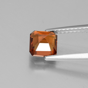 Hessonite Garnet Gemstone in 5.6 x 5.6 mm Size for Sale, Hessonite Garnet Stone in Amber Orange Color