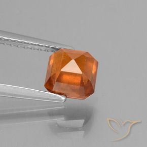 Hessonite Garnet Gemstone in 6 x 6 mm (calibrated) Size for Sale, Hessonite Garnet Stone in Fire Orange Color