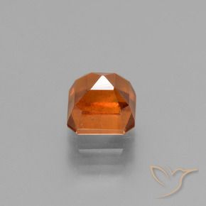 Hessonite Garnet Gemstone in 6 x 6 mm (calibrated) Size for Sale, Hessonite Garnet Stone in Deep Orange Color