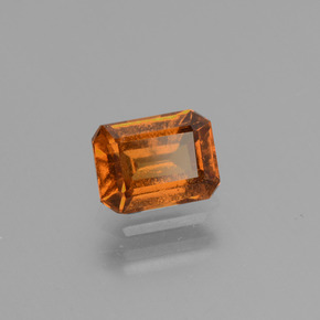 1.29 ct Orange Hessonite Garnet Stone, Natural Hessonite Garnet in Octagon Facet Shape for Sale