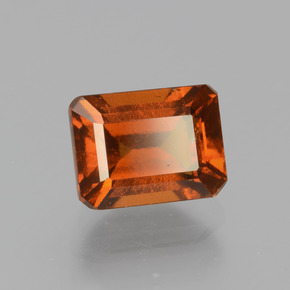 2.54 ct Orange Hessonite Garnet Stone, Natural Hessonite Garnet in Octagon Facet Shape for Sale