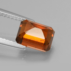 Hessonite Garnet Gemstone in 8 x 6 mm (calibrated) Size for Sale, Hessonite Garnet Stone in Deep Orange Color