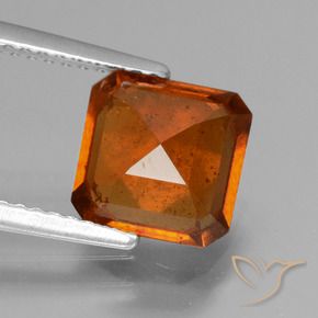 Hessonite Garnet Gemstone in 8 x 8 mm (calibrated) Size for Sale, Hessonite Garnet Stone in Reddish Orange Color