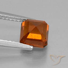 Hessonite Garnet Gemstone in 6 x 6 mm (calibrated) Size for Sale, Hessonite Garnet Stone in Deep Orange Color