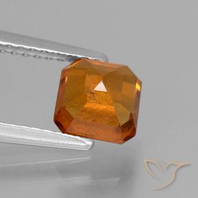 Hessonite Garnet Gemstone in 6 x 6 mm (calibrated) Size for Sale, Hessonite Garnet Stone in Deep Orange Color