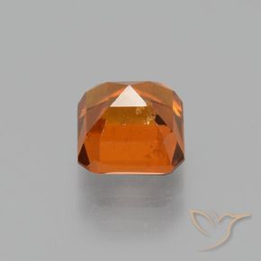 Hessonite Garnet Gemstone in 6 x 6 mm (calibrated) Size for Sale, Hessonite Garnet Stone in Amber Orange Color