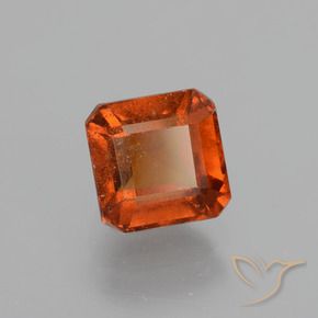 1.70 ct Orange Hessonite Garnet Stone, Natural Hessonite Garnet in Octagon Facet Shape for Sale