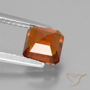 Hessonite Garnet Gemstone in 6 x 6 mm (calibrated) Size for Sale, Hessonite Garnet Stone in Fire Orange Color