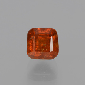 1.22 ct Orange Hessonite Garnet Gemstone, Hessonite Garnet Gem in Octagon Facet Shape for Sale.