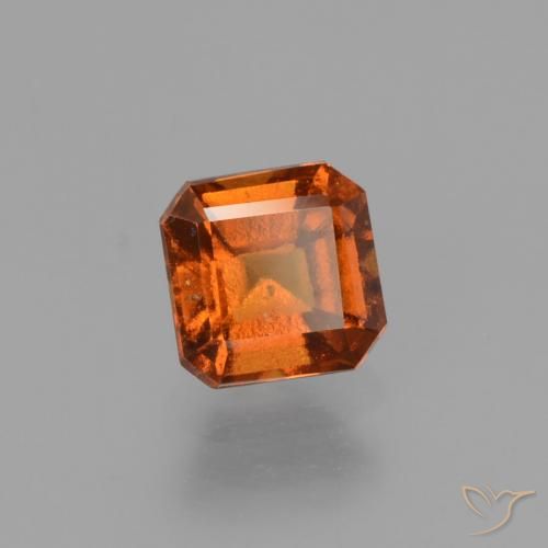 0.92 ct Orange Hessonite Garnet Stone, Natural Hessonite Garnet in Octagon Facet Shape for Sale