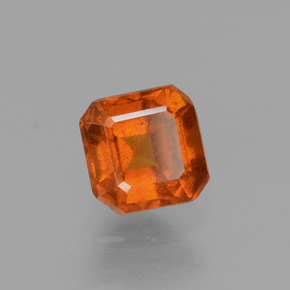 0.96 ct Orange Hessonite Garnet Stone, Natural Hessonite Garnet in Octagon Facet Shape for Sale