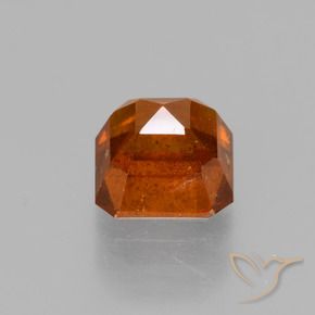 Hessonite Garnet Gemstone in 6 x 6 mm (calibrated) Size for Sale, Hessonite Garnet Stone in Amber Orange Color