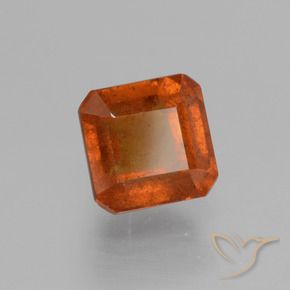 1.78 ct Orange Hessonite Garnet Stone, Natural Hessonite Garnet in Octagon Facet Shape for Sale