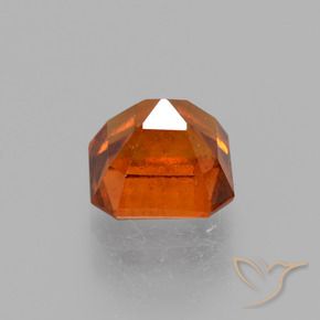 Hessonite Garnet Gemstone in 6 x 6 mm (calibrated) Size for Sale, Hessonite Garnet Stone in Amber Orange Color