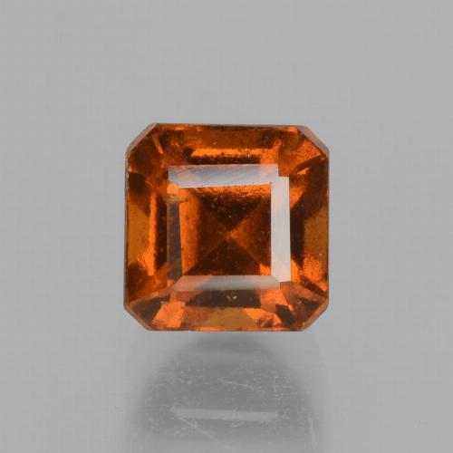 Amber Orange Hessonite Garnet Gem - 2ct Octagon Facet (ID: 431729)
