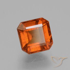 1.87 ct Orange Hessonite Garnet Stone, Natural Hessonite Garnet in Octagon Facet Shape for Sale