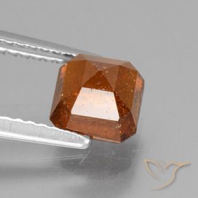 Hessonite Garnet Gemstone in 6 x 6 mm (calibrated) Size for Sale, Hessonite Garnet Stone in Deep Orange Color
