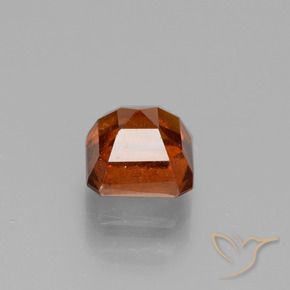 Hessonite Garnet Gemstone in 5.9 x 5.8 mm Size for Sale, Hessonite Garnet Stone in Amber Orange Color