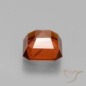 Hessonite Garnet Gemstone in 7 x 7 mm (calibrated) Size for Sale, Hessonite Garnet Stone in Amber Orange Color
