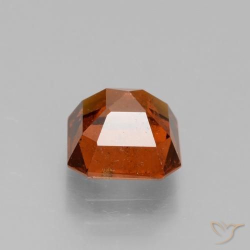 Hessonite Garnet Gemstone in 7 x 7 mm (calibrated) Size for Sale, Hessonite Garnet Stone in Deep Orange Color