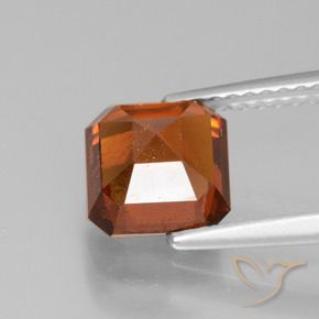 Hessonite Garnet Gemstone in 7 x 7 mm (calibrated) Size for Sale, Hessonite Garnet Stone in Amber Orange Color
