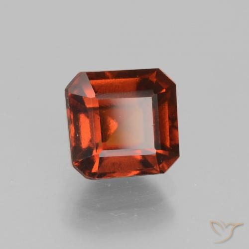 2.04 ct Orange Hessonite Garnet Stone, Natural Hessonite Garnet in Octagon Facet Shape for Sale