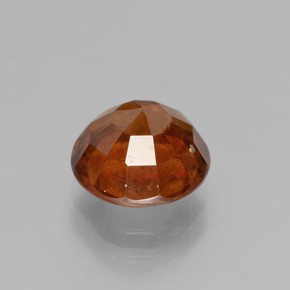 Hessonite Garnet Gemstone in 8.6 mm Size for Sale, Hessonite Garnet Stone in Cinnamon Orange Color