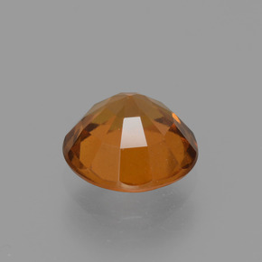 Hessonite Garnet Gemstone in 8.2 mm Size for Sale, Hessonite Garnet Stone in Cinnamon Orange Color