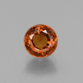 1.5ct Round Facet Cinnamon Orange Hessonite Garnet for sale thumb image of 1.5ct Round Facet Cinnamon Orange Hessonite Garnet (ID: 432956)