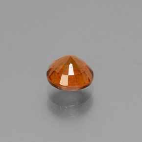 Hessonite Garnet Gemstone in 6.2 mm Size for Sale, Hessonite Garnet Stone in Cinnamon Orange Color