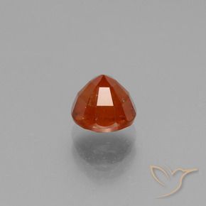 Hessonite Garnet Gemstone in 6 mm (calibrated) Size for Sale, Hessonite Garnet Stone in Amber Orange Color