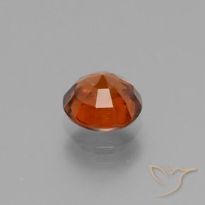 Hessonite Garnet Gemstone in 7 mm (calibrated) Size for Sale, Hessonite Garnet Stone in Medium Orange Color